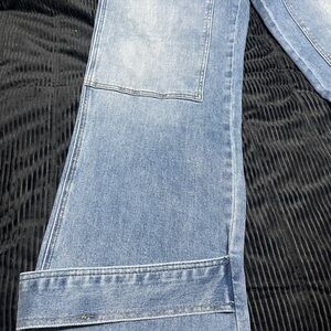 Fashion Nova Light Blue Straight Leg Jeans